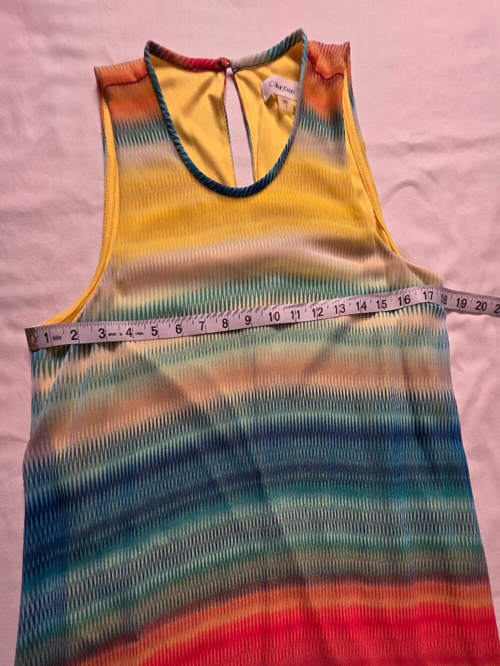 Calvin Klein Multicolored Tank Top Dress, Size 8 - Picture 5 of 8